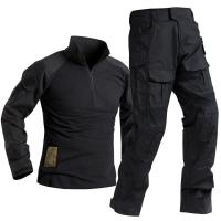 Conjunto de Caza Táctico Uniforme de Camuflaje de Manga Larga Pantalones de Trabajo de Cargo - details 0
