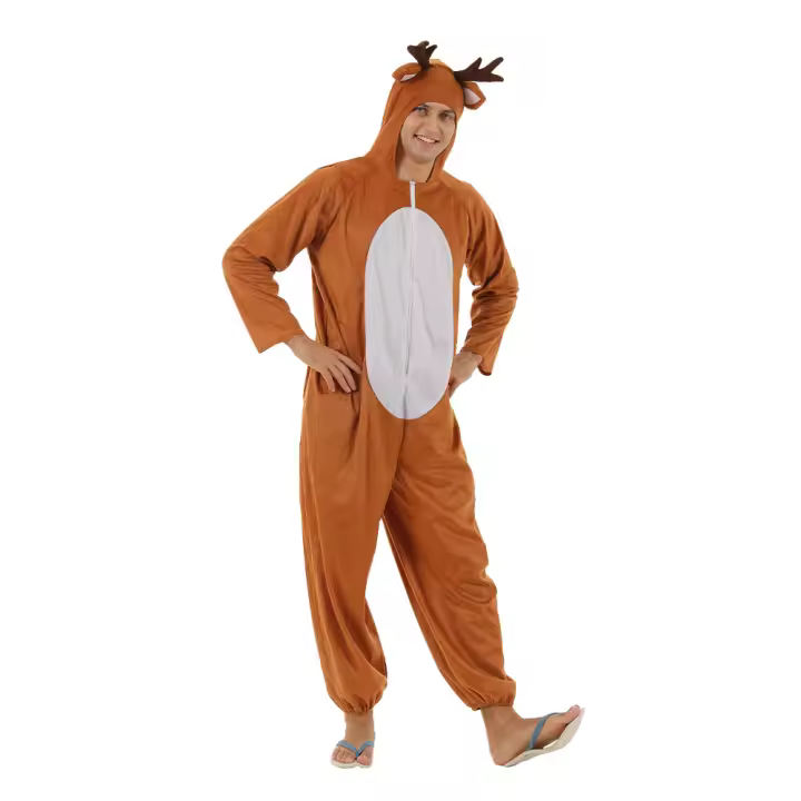 Conjunto de alce de Navidad todo en uno, traje de Reno para fiesta de Cosplay, escenario y Bar, novedad de 2021 - 1