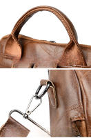 Mochila colgante de cuero suave versión coreana, gran capacidad, multifuncional, bolso de un solo hombro de doble uso - details 11