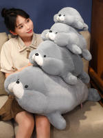 Almohada de sello Kawaii para niños y niñas, cojín de felpa de 30/40/60Cm, bonito Animal suave para acuario, morsa, León marino, regalo - details 0