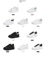 Nuevas zapatillas deportivas informales combinables de primavera para hombre y mujer Mc de cuero blanco con suela gruesa y plantilla de malla transpirable - details 4