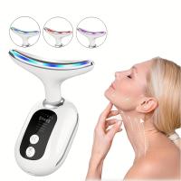 Instrumento de belleza para el cuello, masajeador facial con luz de Triple color, 3 modos ajustables, la primera opción de regalo - details 1