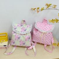 Nueva mochila Kawaii con volantes, bonita mochila con cordón para exteriores, mochila de viaje informal dulce para niñas - details 7
