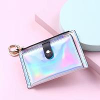Cartera de mujer con cremallera billetera láser de moda monedero de cuero mini bolsa de tarjetas dangerous goods normales - details 15