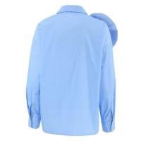 Tops femeninos abotonados con estilo coreano, camisa de manga larga para primavera y otoño, blusa de flores tridimensional - details 2