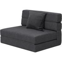 70 x 190 cm Sillón Cama Plegable, Sofá Cama Plegable con Espuma de Memoria y Almohada, Colchón de Suelo para Yoga, Oficina, Salón, Futon Sofá Cama Portada Lavable Unos, Gris Claro - details 71