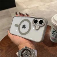 Funda transparente Magsafe de lujo para iPhone 11, 12, 13, 14, 15 16 Pro Max Mini Plus, funda de parachoques con carga inalámbrica magnética - details 6