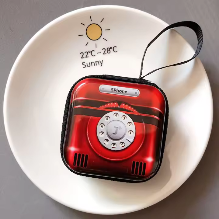 Bolsa de dinero coreana para cambiar cinta de monedero, bolsa pequeña de almacenamiento, monedero Retro de TV, monedero Vintage, bolsa para auriculares, monedero pequeño, carteras - 1