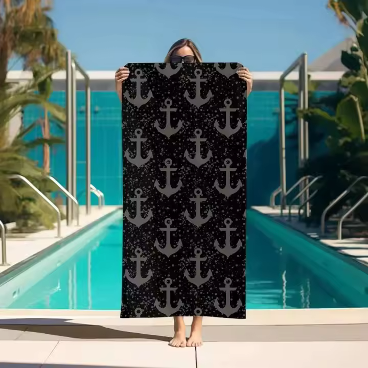 Ancla para toallas de secado rápido, juego de accesorios para Sauna, Toalla de baño grande, Spa, hogar, playa, gimnasio, baño, cuidado Personal - 1