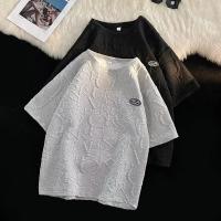 Camiseta de manga corta con cuadros Walf para hombre, traje informal de moda con pantalón deportivo de ocio de cinco puntos, verano - details 5