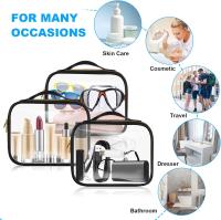 Neceser transparente, neceser transparente, neceseres de viaje de PVC impermeables, neceseres de maquillaje, para familia, hombres y mujeres - details 5