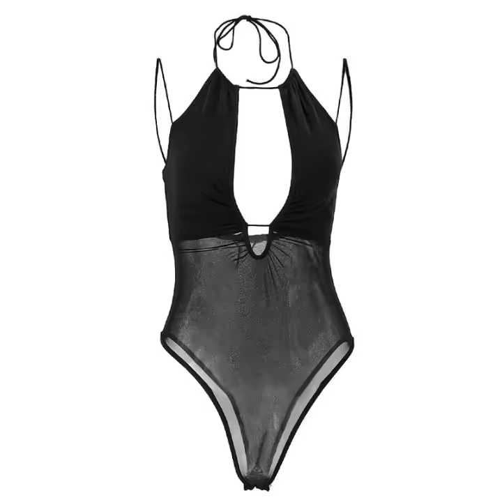 BUNO-Cuerpo sin mangas para mujer, monos ajustados sexys Y2k 2000s, ropa de calle informal para chica electrónica, traje femenino para Club Rave 2025 - 1