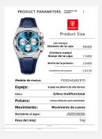 Nuevo reloj de cuarzo ultrafino con correa multifuncional para hombre de la marca suiza - details 0
