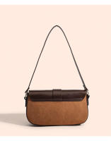 Bolso de hombro retro con diseño de nicho, bolso de axilas con contraste de empalme mate, bolso de mensajero versátil de alta gama de gran capacidad - details 18