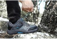 Zapatillas de deporte para hombre, montañismo, cuero impermeable, senderismo, invierno cálido para hombre, botas de nieve, zapatos de trekking al aire libre - details 15