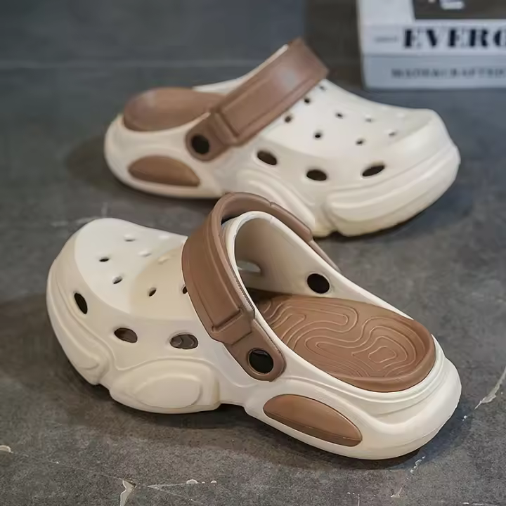 Sandalias de Plataforma Verde para Hombres Zapatos de Playa Antideslizantes para Exteriores - 1