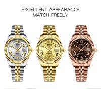 Reloj de Pulsera de Cuarzo Analógico NIBOSI Resistente al Agua, Diseño Delicado, Oro, Acero Inoxidable para Mujeres - details 3