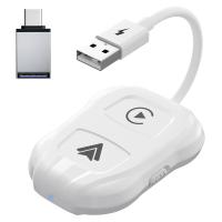Adaptador inalámbrico Carplay Android Auto, Dongle Plug & Play, para todos los coches con cable CarPlay, IOS 10 + Android 11 + teléfonos - details 0