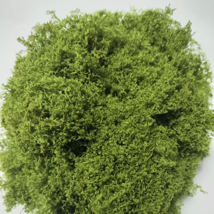Césped de musgo de seda simulada, musgo artificial falso, diseño de paisaje de musgo de lana simulada, césped, bonsái, planta en maceta, pavimento - 1