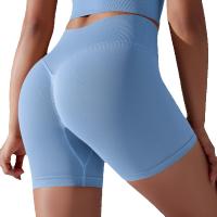Pantalones cortos deportivos de secado rápido para mujer, glúteos, sin costuras, para ciclismo cómodo y entrenamiento de gimnasio - details 0