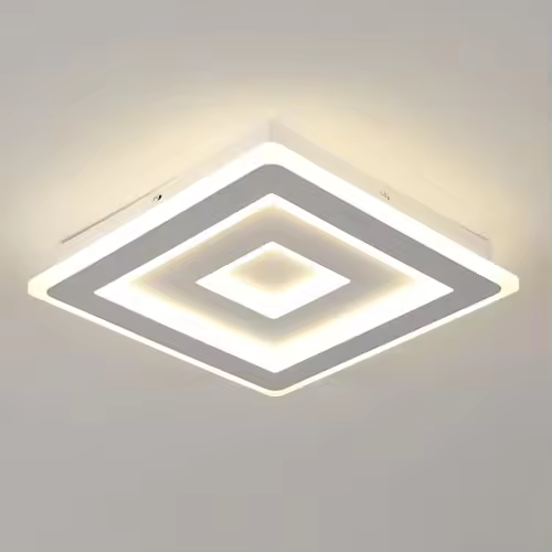 Goeco Lámpara de Techo de Acrílico Ultrafino Montaje Semi-Flush Eficiencia de Energía - 1