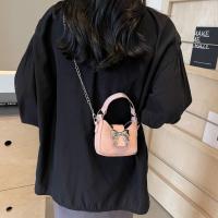 Bolso informal de piel sintética con hebilla y lazo para mujer, bolso de mano de Color sólido, bolso de cubo plateado, Mini bolso cruzado, bolso de hombro para mujer y niño - details 15