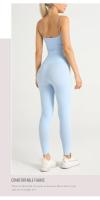 ZHUMU GYM Conjunto de Yoga Top Deportivo de Nylon para Mujeres Leggings de Pilates Fitness - details 15