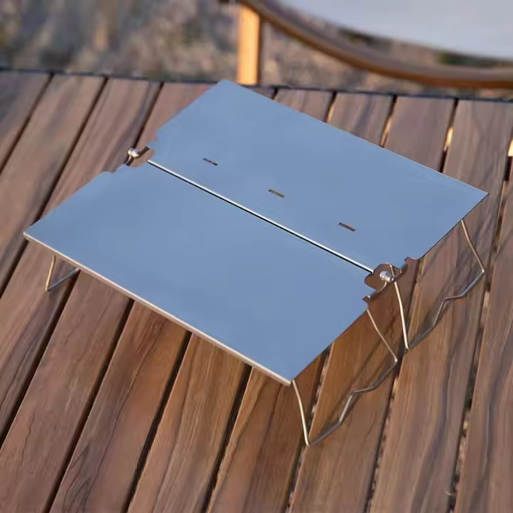 Mesa plegable de titanio para barbacoa de camping, picnic al aire libre, mochilero - 1