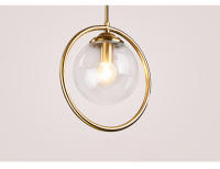 TOMAXIN-Lámpara de araña de cristal LED, luz colgante minimalista nórdica para comedor, dormitorio, redonda, 25CM - details 7