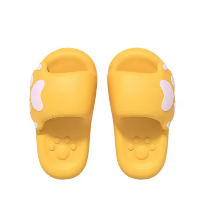 De dibujos animados de garra de gato zapatillas de las mujeres de verano interior hogar baño sandalias de fondo suave transpirable antideslizante pareja zapatillas frescas fuera desgaste - 1