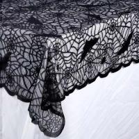 Mantel de murciélago de Halloween, decorado con artículos ENCE de tela negra, adecuado para cualquier propósito festivo - details 0