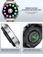 2024 Nuevos auriculares inalámbricos 2 en 1 TWS en Reloj inteligente para hombres,1.53 inch 360*360 AMOLED HD Pantalla táctil completa,pulseras de llamadas Bluetooth auriculares ,música local,impermeables,NFC,Modo multi deportivo,GPS Rastreador reloje - details 5