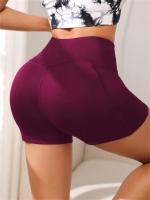 Pantalones cortos de motociclista de cintura alta cruzada para mujer, bolsillos laterales, suaves y cómodos, cruzados, para correr, Yoga, pantalones cortos atléticos - details 12