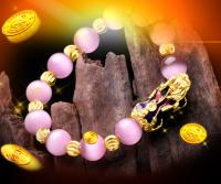Pulsera de cobre puro que cambia de Color Pixiu Feng Shui, regalo de piedra de ojo de gato para hombre y mujer, amuleto de buena suerte, joyería - details 6