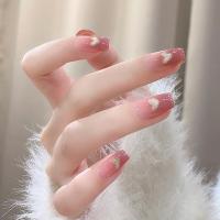 Caja de 24 piezas uñas removibles estilo corto parches uñas postizas uñas tabletas - details 50