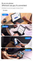 Funda de cuero con teclado para iPad Air 4 Air 5 10,9 Air 11 M2 M3 2024 2025 Pro 11 2018 2020 2021 2022 - details 12