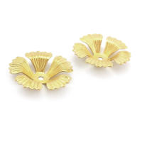 Tapas de cuentas de flores de latón de color no chapado, suministros de joyería Diy de alta calidad, collar, pendientes, accesorios para mujer - details 30
