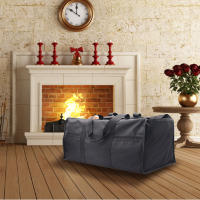 Extra Large Firewood Bag Firewood Holder Indoor with Shoulder Strap for More Firewood Carrying - details 7