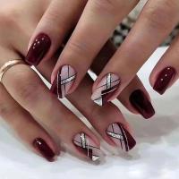 Uñas Postizas Francés Minimalistas 96 Piezas + 4 Pegamentos + 4 Archos De Uñas Para Un Apariencia Profesional Y Duradera - details 1