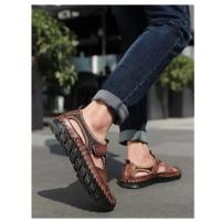 Sandalias de cuero para hombre, zapatos informales antideslizantes, cómodos, transpirables, para playa, talla grande 38-48 - details 25