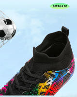 Zapatillas de Fútbol para Hombres KLYWOO Transpirables con Cierre de Cordones Resistente al Desgaste en Material de Goma Ideal para Jóvenes y Adultos Tallas 35-46 - details 6