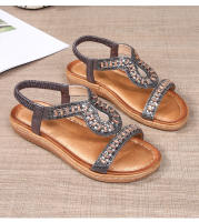 Sandalia Plana Mujer 2025 Punta Redonda con Cristales - Diseño Transpirable Boho Chic, Zapatos de Verano Cómodos para Playa, Fiesta y Diario, Moda Primavera-Verano - details 37