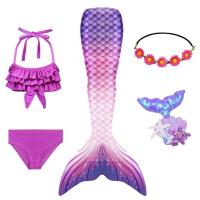 Cola para niños y niñas, disfraz de sirenita, ropa de playa y piscina, traje de baño - details 12