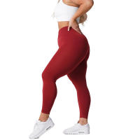 NVG Leggings de gimnasio sin costuras para mujer, suaves para entrenamiento, ropa de yoga de LICRA de cintura alta - details 6