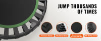 SucceBuy Mini trampolín plegable, reboteador de fitness, silencioso y estable, para adultos, entrenamiento de ejercicio en interiores/jardines - details 1