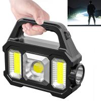 Linterna Solar recargable con zoom, resistente al agua, LED COB, luz brillante, potente linterna portátil para acampar - details 3