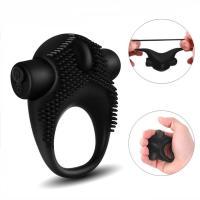 Anillo vibrador de 10 frecuencias para hombre, Juguetes sexuales retardadores de eyaculación, anillos de pareja, juguete - details 5