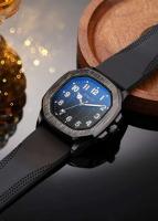 Relojes de marca XINEW genuinos de lujo de primera calidad para hombres, relojes de cuarzo simples con banda de silicona informal a la moda para estudiantes, reloj negro Erkek Barato Saat Montre Homme - details 7