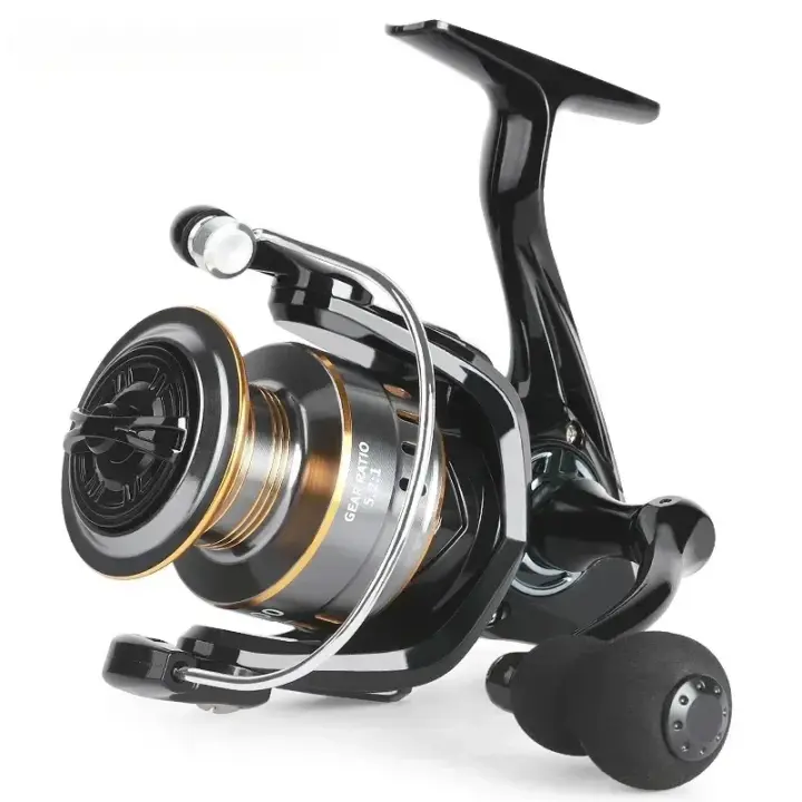 Carrete de Pesca de Spinning Profesional Ultra Ligero Ratio de Engranajes 5.2:1 Drag Max 26LB - 1