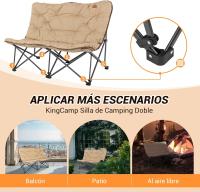 Silla de camping acolchada cómoda portátil de algodón al por mayor, silla plegable para exteriores, picnic, pesca, carga 136 kg - details 21